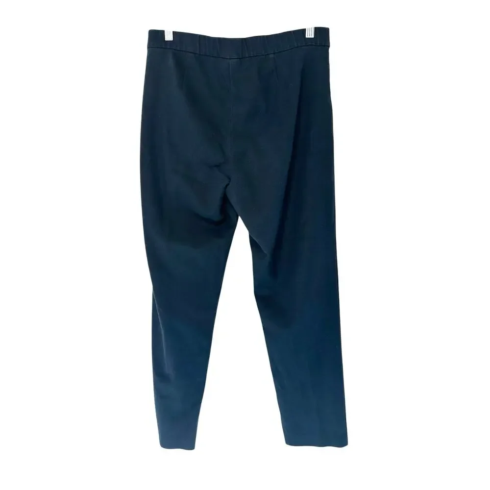 J. Jill‎ Pants Black Basic Casual Work Pull On Stretch Straight Leg Size 8
